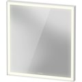 Duravit L-Cube Mirror, 25 5/8 X2 5/8 X27 1/2  White Aluminum Matt, Light Field, Square, Lc738000000 LC7380000006000